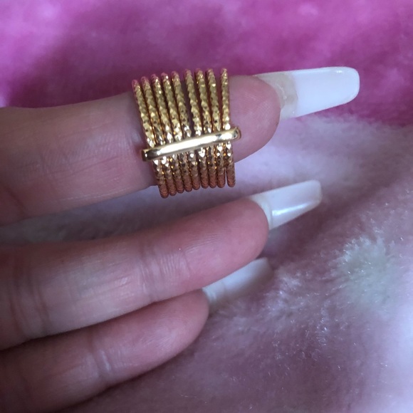 Stable ring 18k gold plated “ rhodium” 6.5-7 - Picture 2 of 6